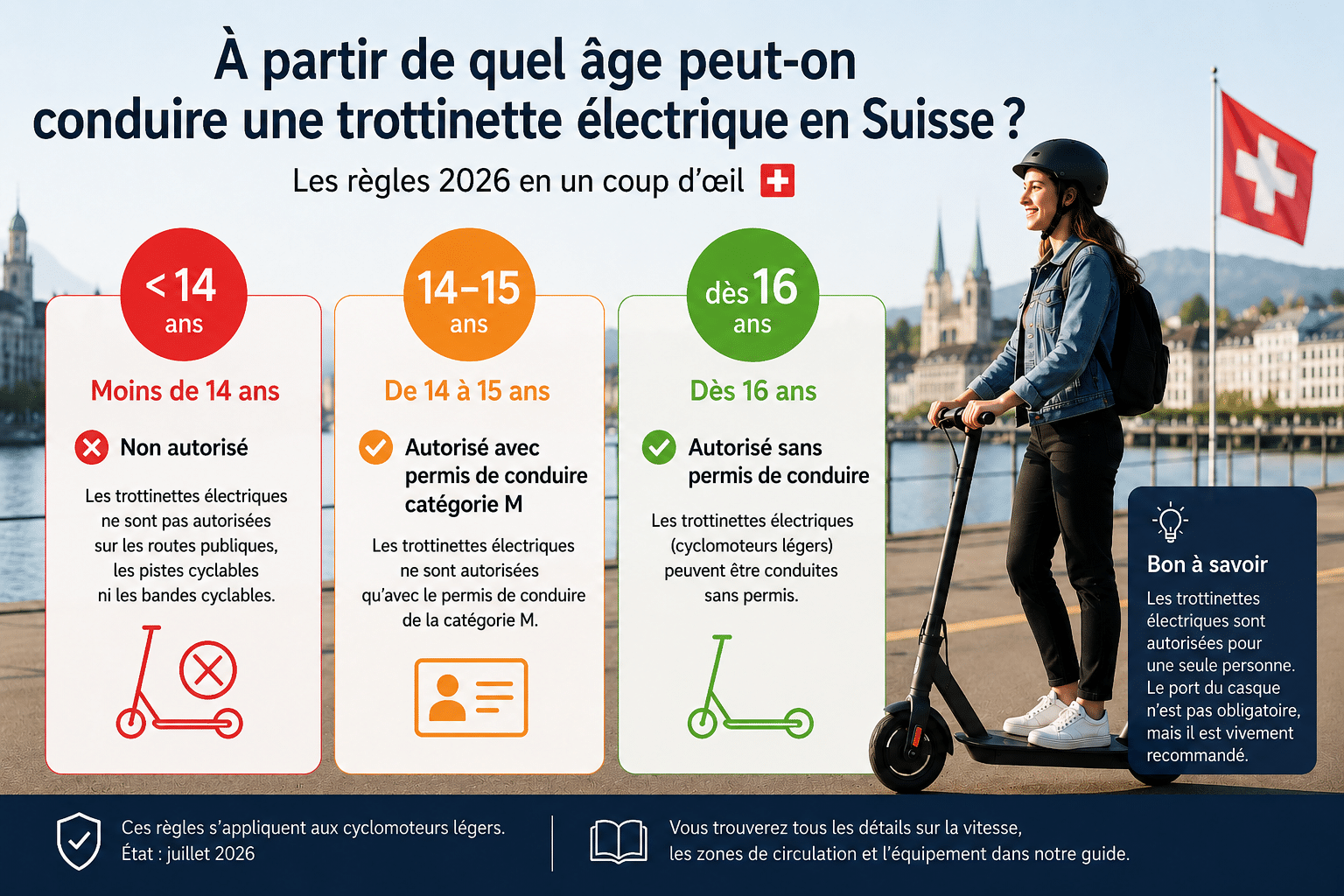 Âge requis pour conduire un scooter électrique Microcorner